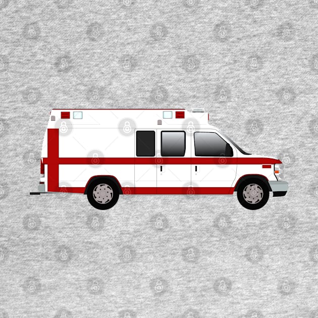 White E350 Ambulance by BassFishin